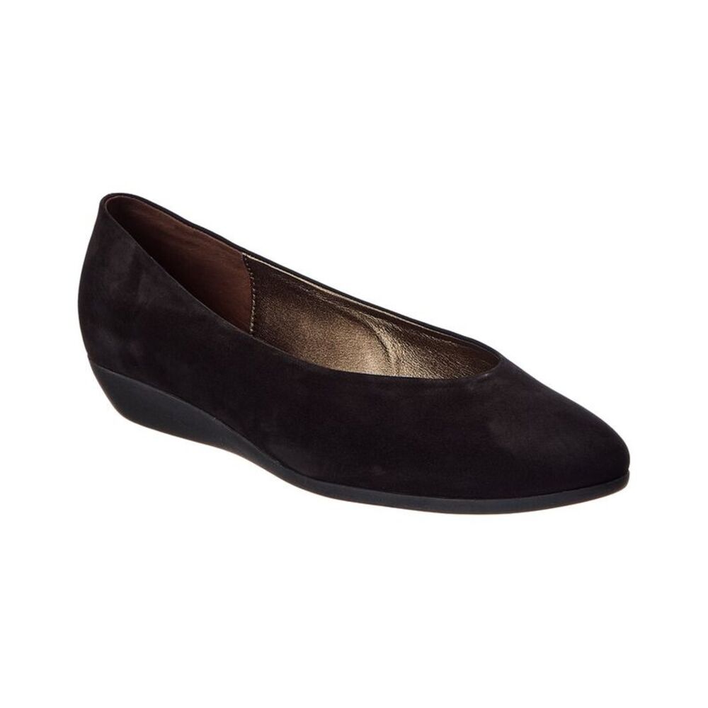 Arche Onyri Leather Flat, Black